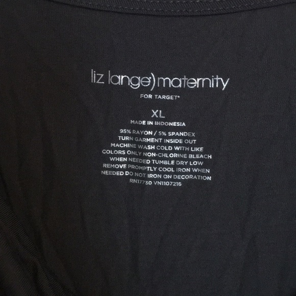 Liz Lange Maternity Embellished charcoal maxi dress. - Picture 3 of 6